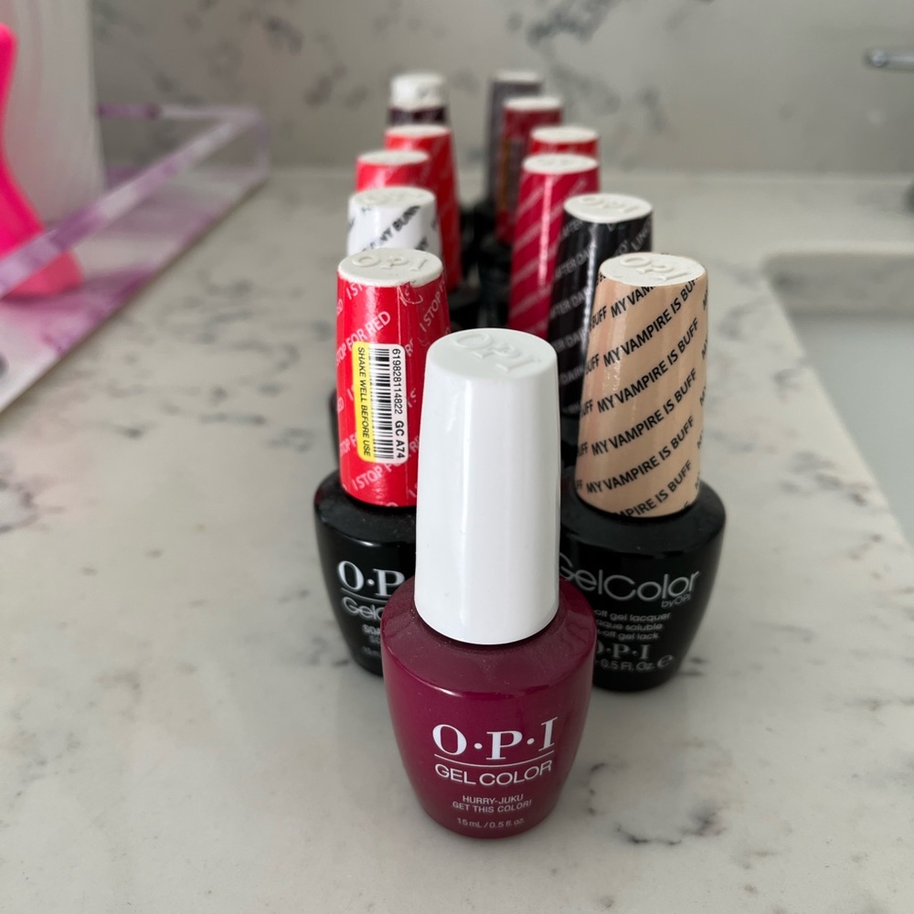 Lot of OPI gel polish